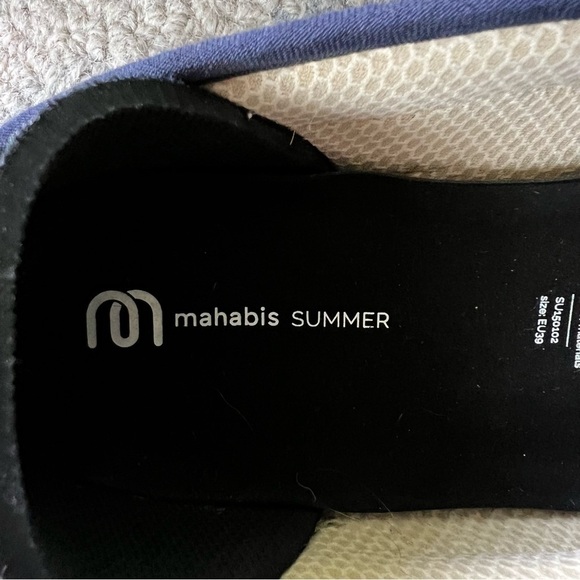 MAHABIS COMFORT SLIP ONS INSIDE OUTSIDE NAVY BLUE SIZE 8.5 EUC - Picture 7 of 8